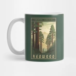 Redwood National Park Vintage Travel Poster Mug